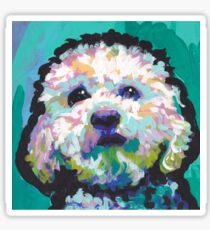 Poodle Maltipoo Dog Bright colorful pop dog art Sticker