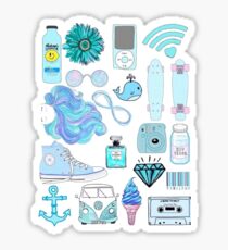 Pegatina Paquete azul de la etiqueta engomada de Hydroflask