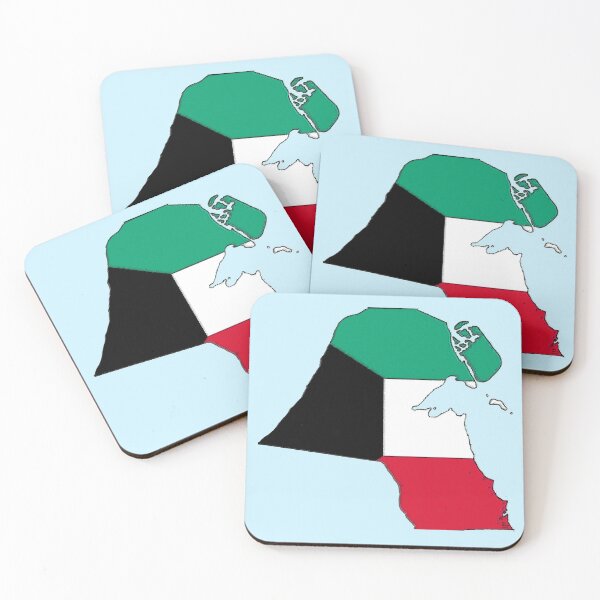 Item preview, Kuwait Map With Kuwaiti Flag designed and sold by Havocgirl.