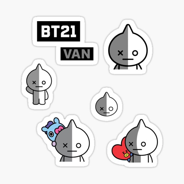 BT21 Van sticker pack\