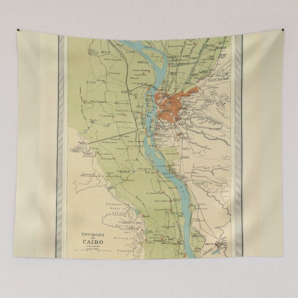Item preview, Vintage Map of Cairo Egypt (1822) designed and sold by BravuraMedia.