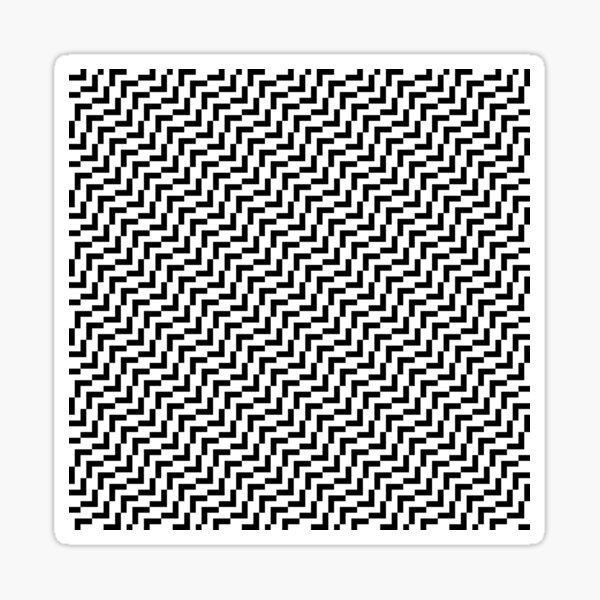 Op art - art movement, short for optical art, is a style of visual art that uses optical illusions Sticker