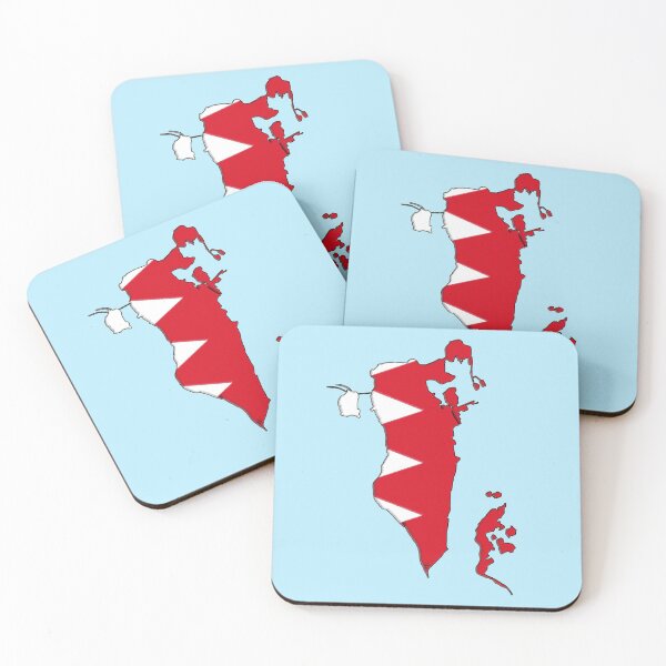 Item preview, Bahrain Map With Bahrani Flag designed and sold by Havocgirl.