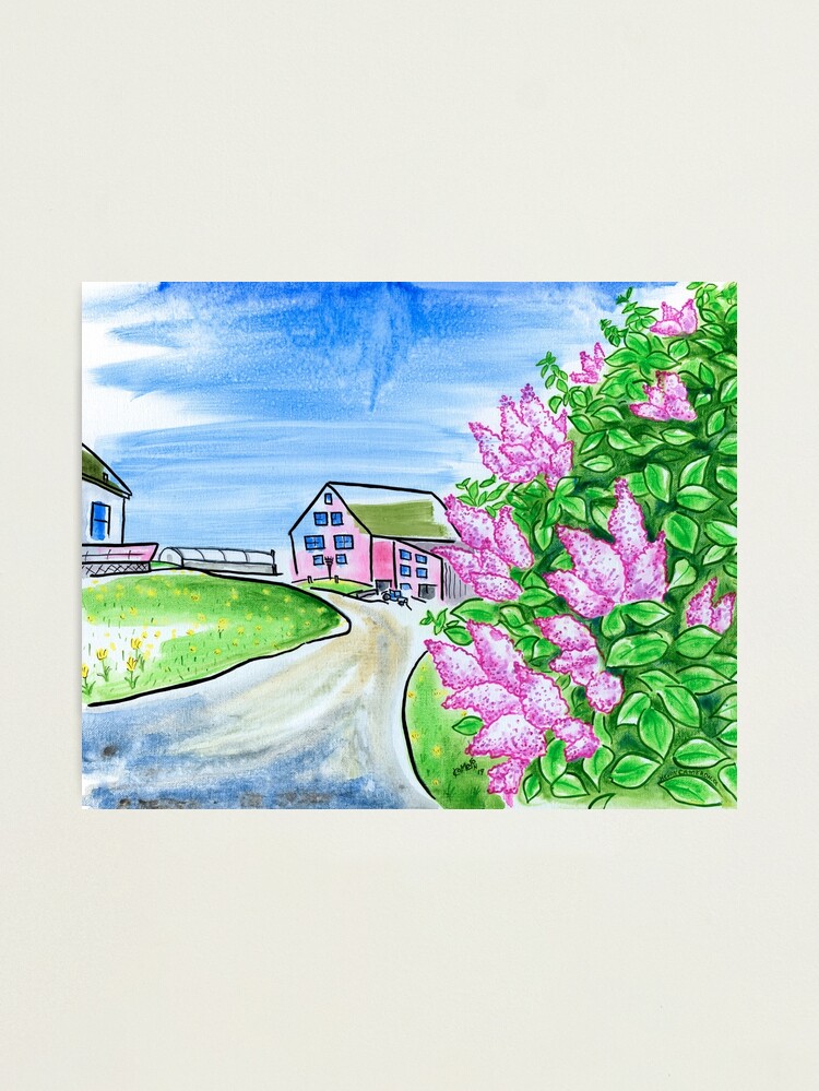 Alternate view of Spring Lilacs on the Farm Photographic Print