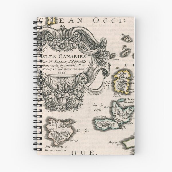 Item preview, Vintage Canary Islands Map (1656) designed and sold by BravuraMedia.