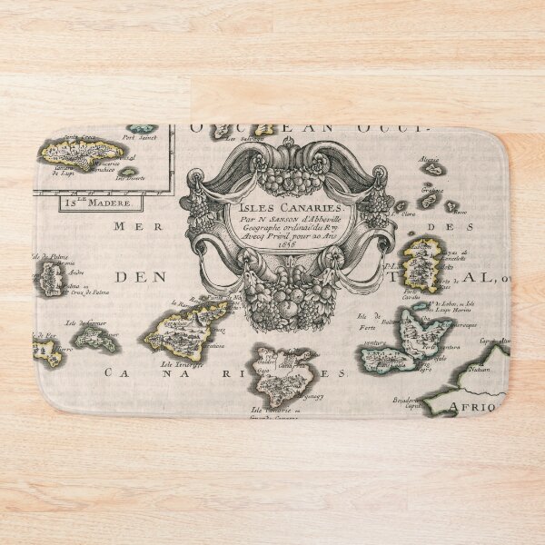 Item preview, Vintage Canary Islands Map (1656) designed and sold by BravuraMedia.