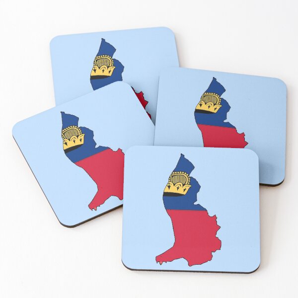 Item preview, Liechtenstein Map With Flag designed and sold by Havocgirl.