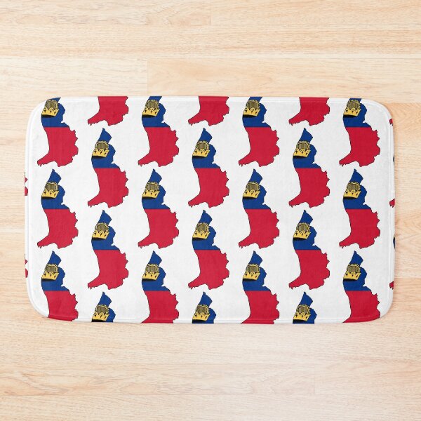 Item preview, Liechtenstein Map With Flag designed and sold by Havocgirl.