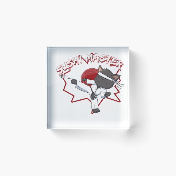 Item preview, Sushi Master Cat Japan designed and sold by frankidavids.