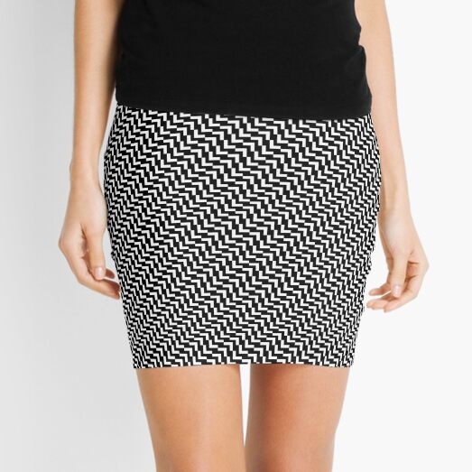 Op art - art movement, short for optical art, is a style of visual art that uses optical illusions Mini Skirt