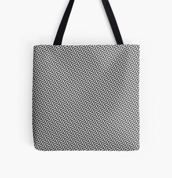 Op art - art movement, short for optical art, is a style of visual art that uses optical illusions All Over Print Tote Bag