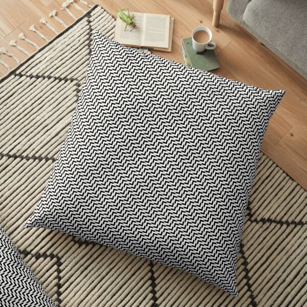 Op art - art movement, short for optical art, is a style of visual art that uses optical illusions Floor Pillow