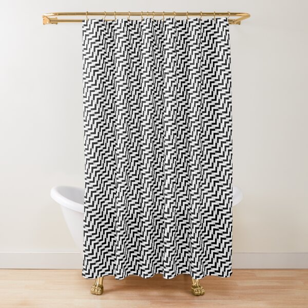 Op art - art movement, short for optical art, is a style of visual art that uses optical illusions Shower Curtain