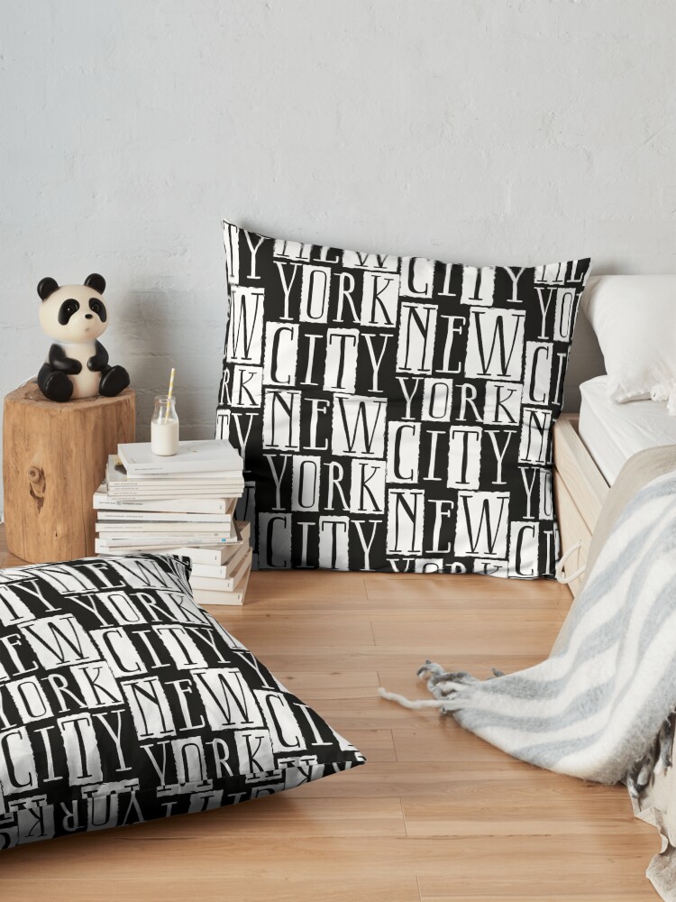 Alternate view of New York City Funky Modern Design Floor Pillow