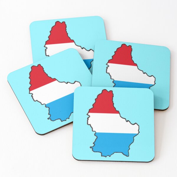 Item preview, Luxembourg Map With Flag designed and sold by Havocgirl.