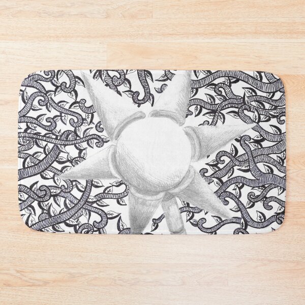 Item preview, Geometric Flower and Vines designed and sold by The Rage Garden.