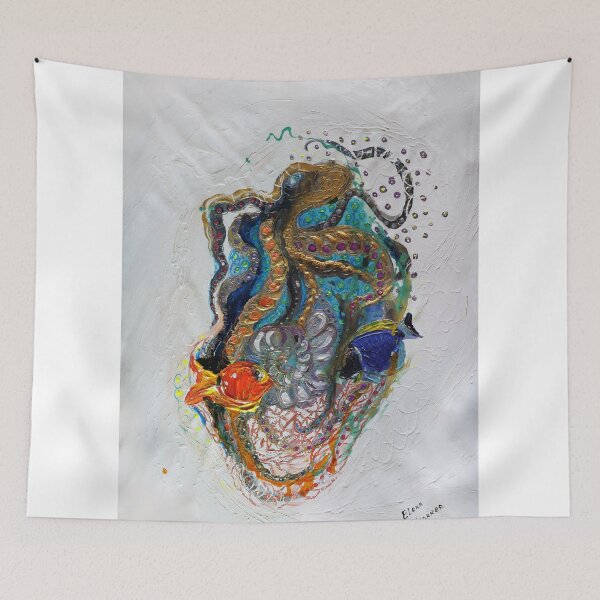 Item preview, Mare Nostrum #7. The black octopus designed and sold by Elena Kotliarker.