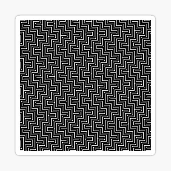 #Op #art - art movement, short for optical art, is a style of visual art that uses optical illusions #OpArt #OpticalArt Sticker