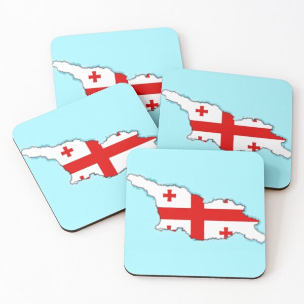 Item preview, Republic of Georgia Map With Georgian Flag designed and sold by Havocgirl.