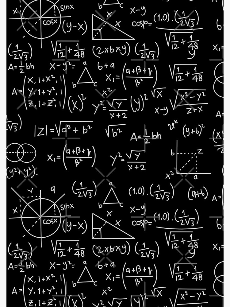 Women Hand Pointing Sign In Front Of Mathematical Formulas Drawn On - Foto 8