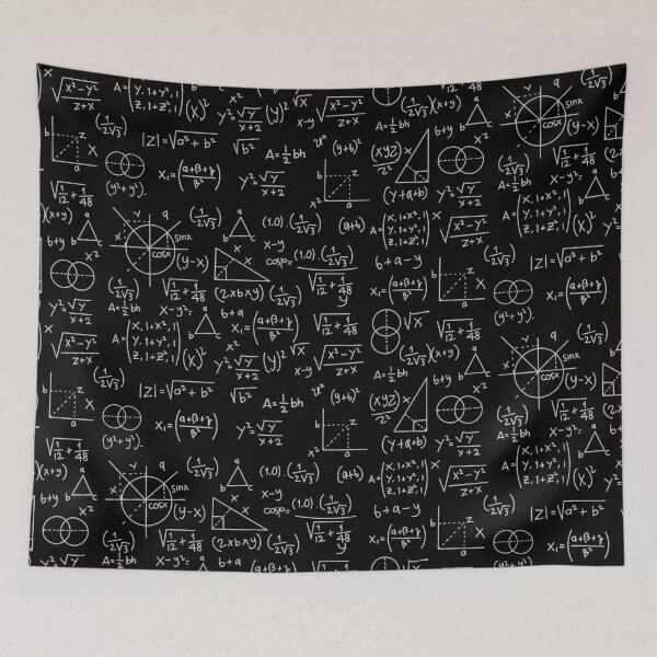 Item preview, Math Formulas Blackboard School Geek designed and sold by BluePlanet.