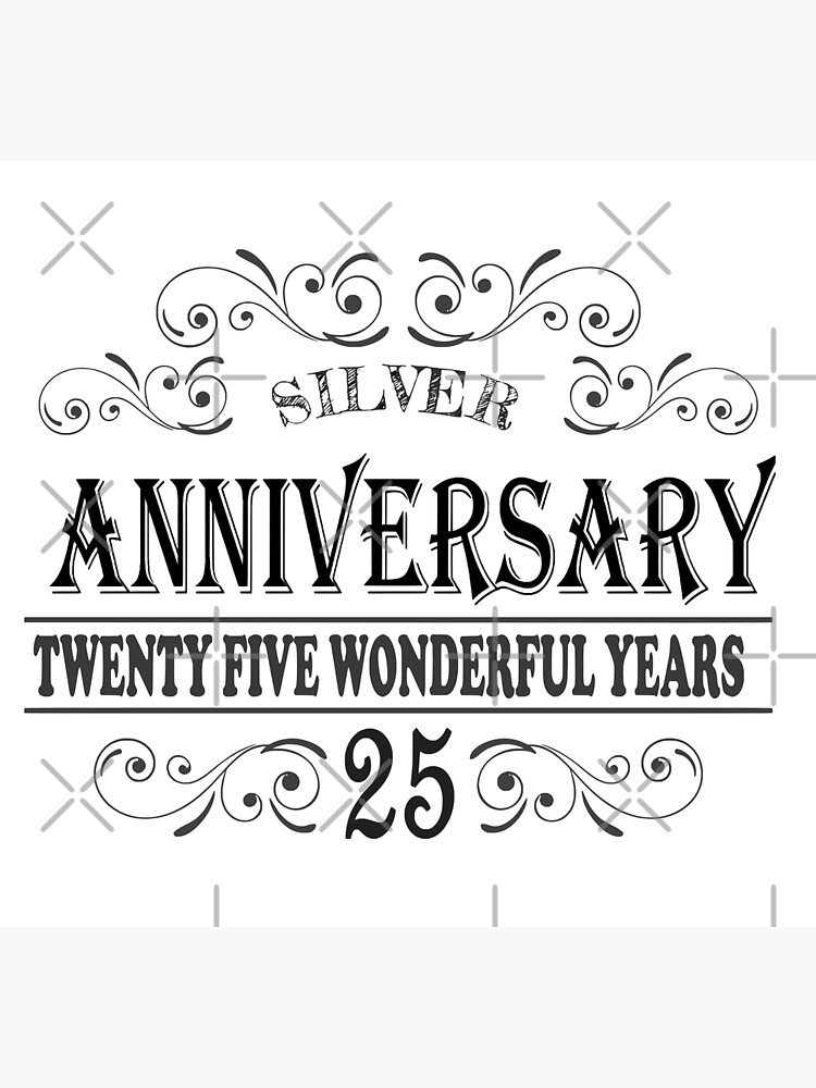 Quality NEW On Your Silver 25 25th Wedding Anniversary Card Regal