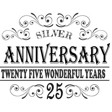silver anniversary clipart