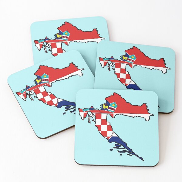 Item preview, Croatia Map With Croat Flag designed and sold by Havocgirl.