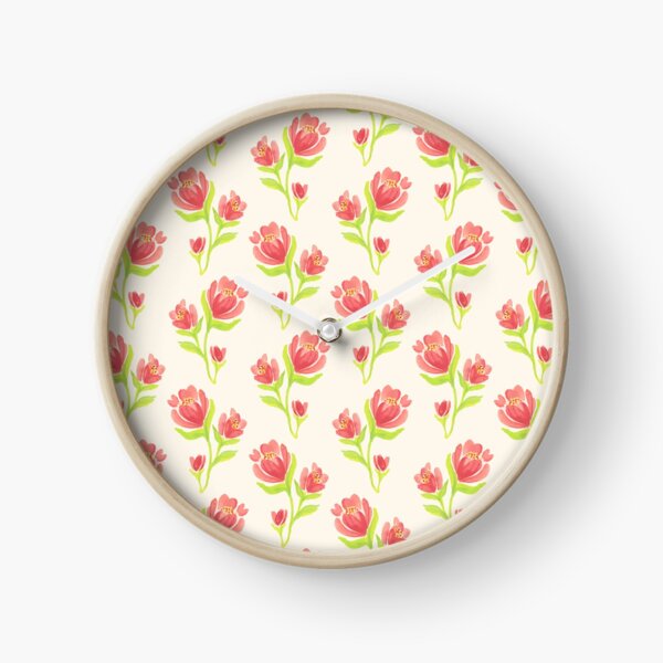 Pretty Flower Blossom Clock