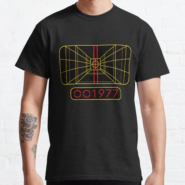 RESTEZ SUR LA CIBLE 1977 ORDINATEUR DE CIBLAGE T-shirt classique