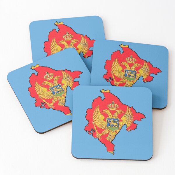 Item preview, Montenegro Map With Montenegrin Flag designed and sold by Havocgirl.