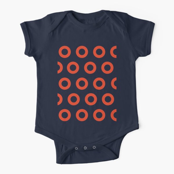Jon Fishman - Phish Drummer Small Red Circle Print Short Sleeve Baby One-Piece
