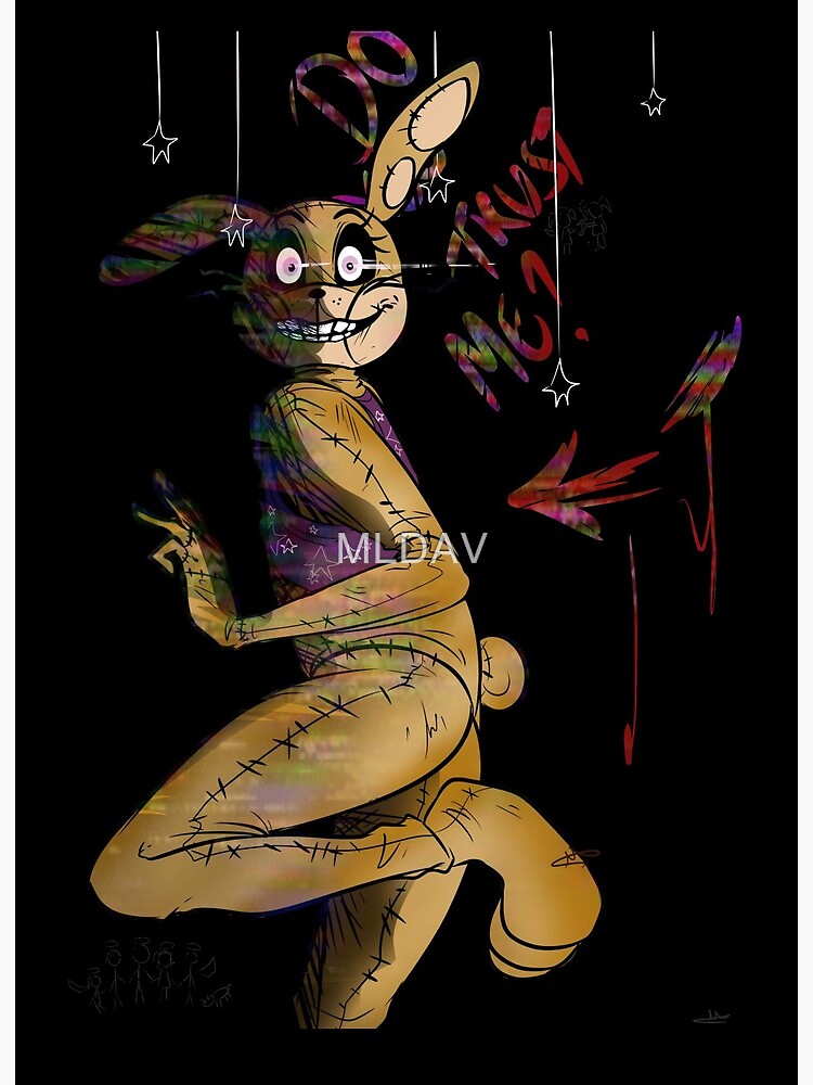 glitchtrap-fnaf Art Board Print for Sale by aforceofart