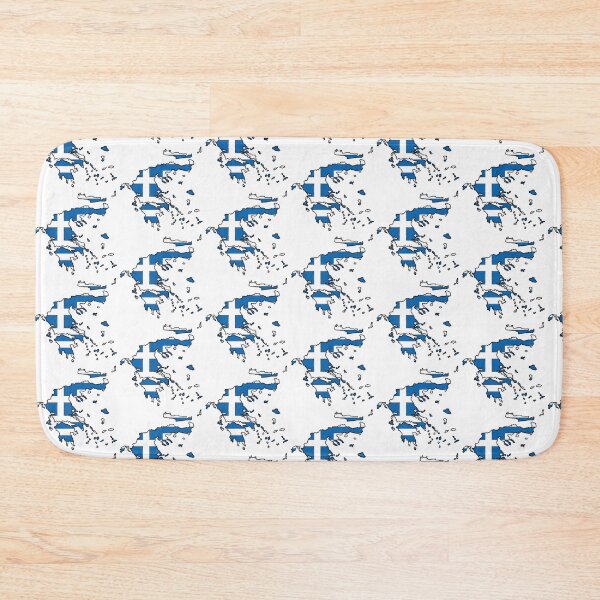 Item preview, Greece Map With Greek Flag designed and sold by Havocgirl.