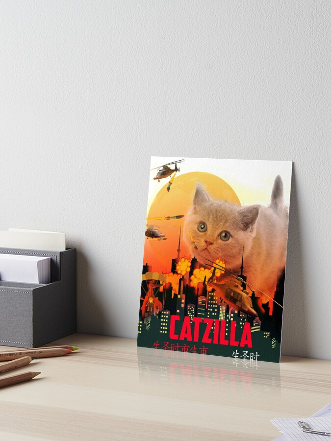 Cool Cat Canvas Art Print by Tummeow