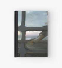 Cuaderno de tapa dura Please Enlarge. Broken window ocean view