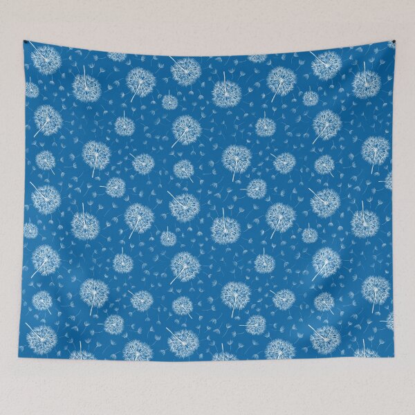 Item preview, Dandelion seeds blue pattern designed and sold by FVO-italydesign.