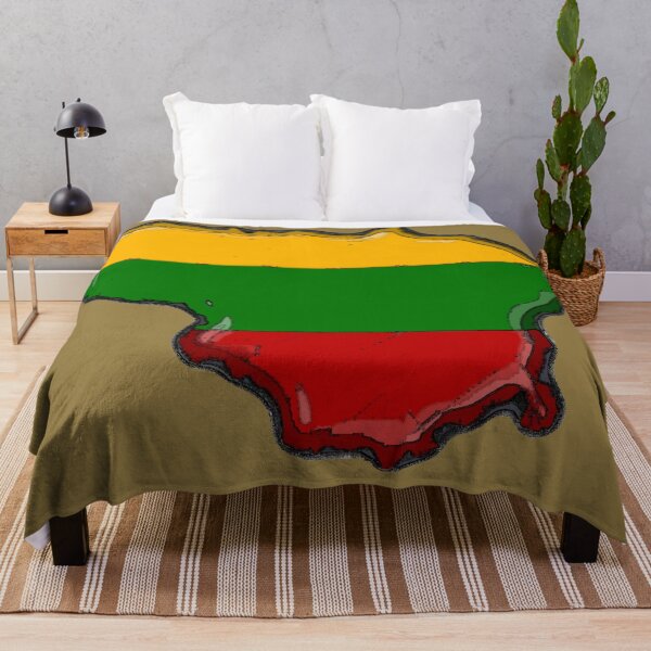 Item preview, Lithuania Map With Lithuanian Flag designed and sold by Havocgirl.