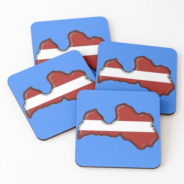 Item preview, Latvia Map With Latvian Flag designed and sold by Havocgirl.