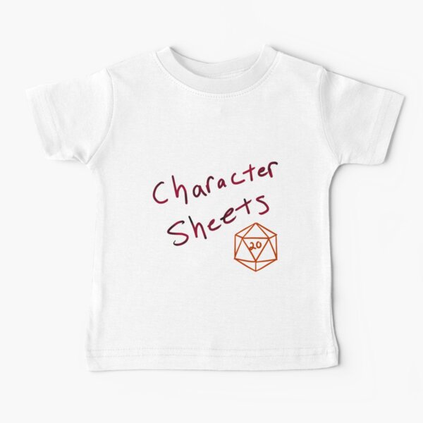  Kids Child (Lv. 6 mob) Kid's Character Sheet T-Shirt :  Clothing, Shoes & Jewelry