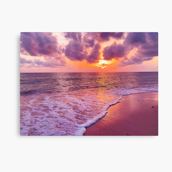 Sunset Purple & Gold Canvas Print