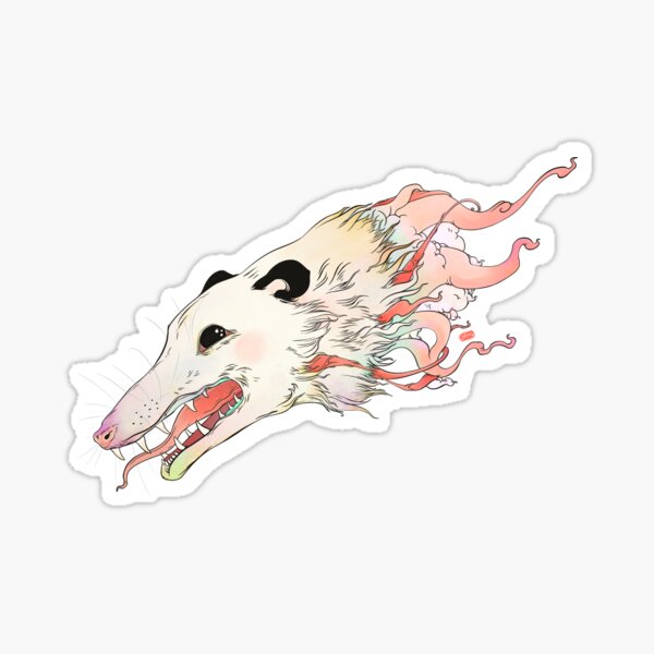 Item preview, Possum Pop Surrealism Artwork, Opossum Illustration designed and sold by cellsdividing.