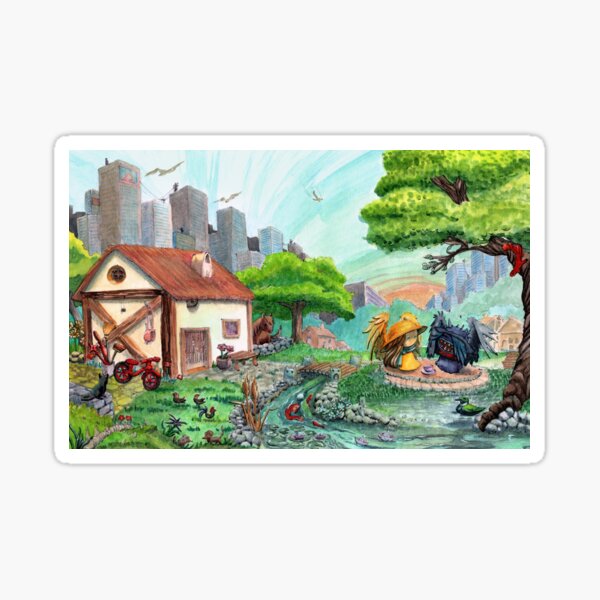 Kaffee trinken mit meiner dunklen Seite Sticker