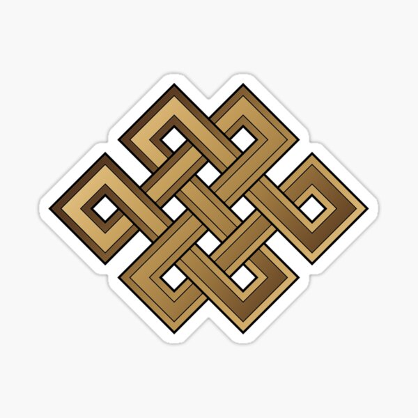 Road to Samsara: the endless knot Sticker