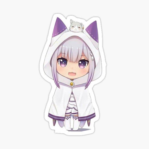 Emilia and pack sticker Sticker