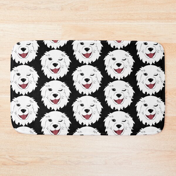 Item preview, Winking Great Pyrenees - Most designs can be personalized with your name and RBG color code (background and/or design). designed and sold by Chele Martines.