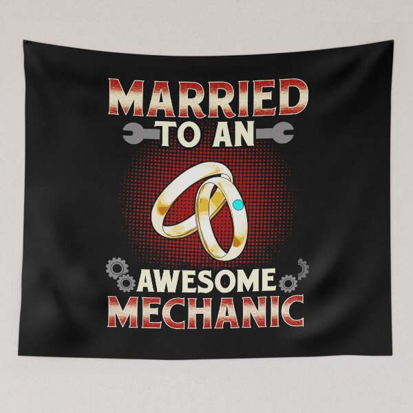 Item preview, Funny Car Repair Mechanic's Wife Married To An Awesome Mechanic designed and sold by UniQueensShop.