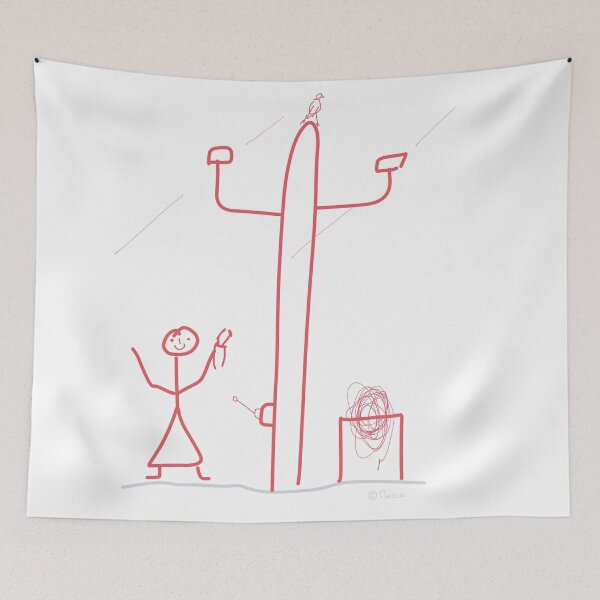Item preview, Electrician Stickfigure  electricity cable installation Work job girl woman equally  designed and sold by KlareLinie.
