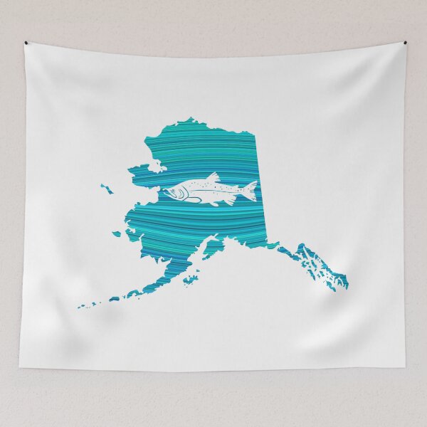 Item preview, Alaska Wave Salmon Fishing designed and sold by Esskay Designs.