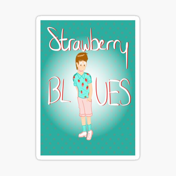 Strawberry Blues Sticker